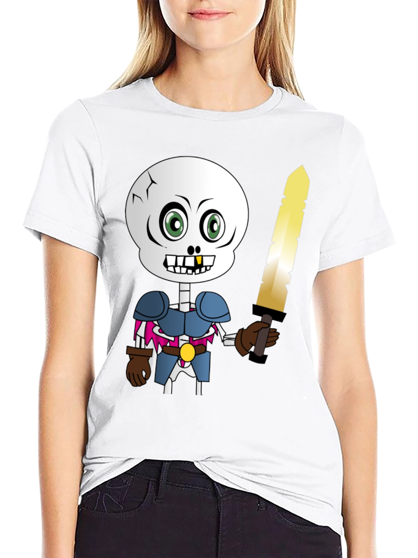 Skeleton Knight Graphic Tee
