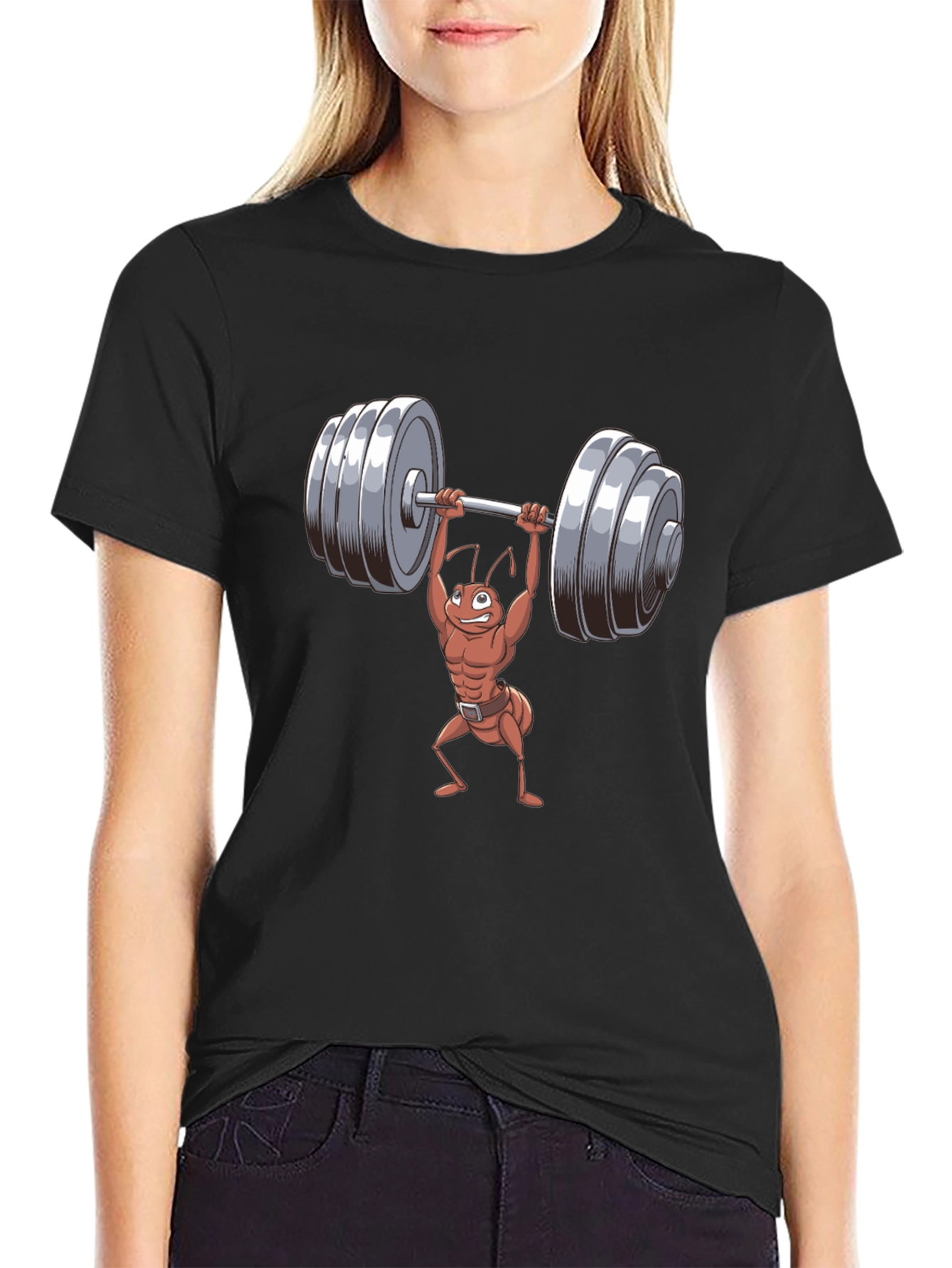 Weightlifting Ant T-Shirt - Funny Gym Tee