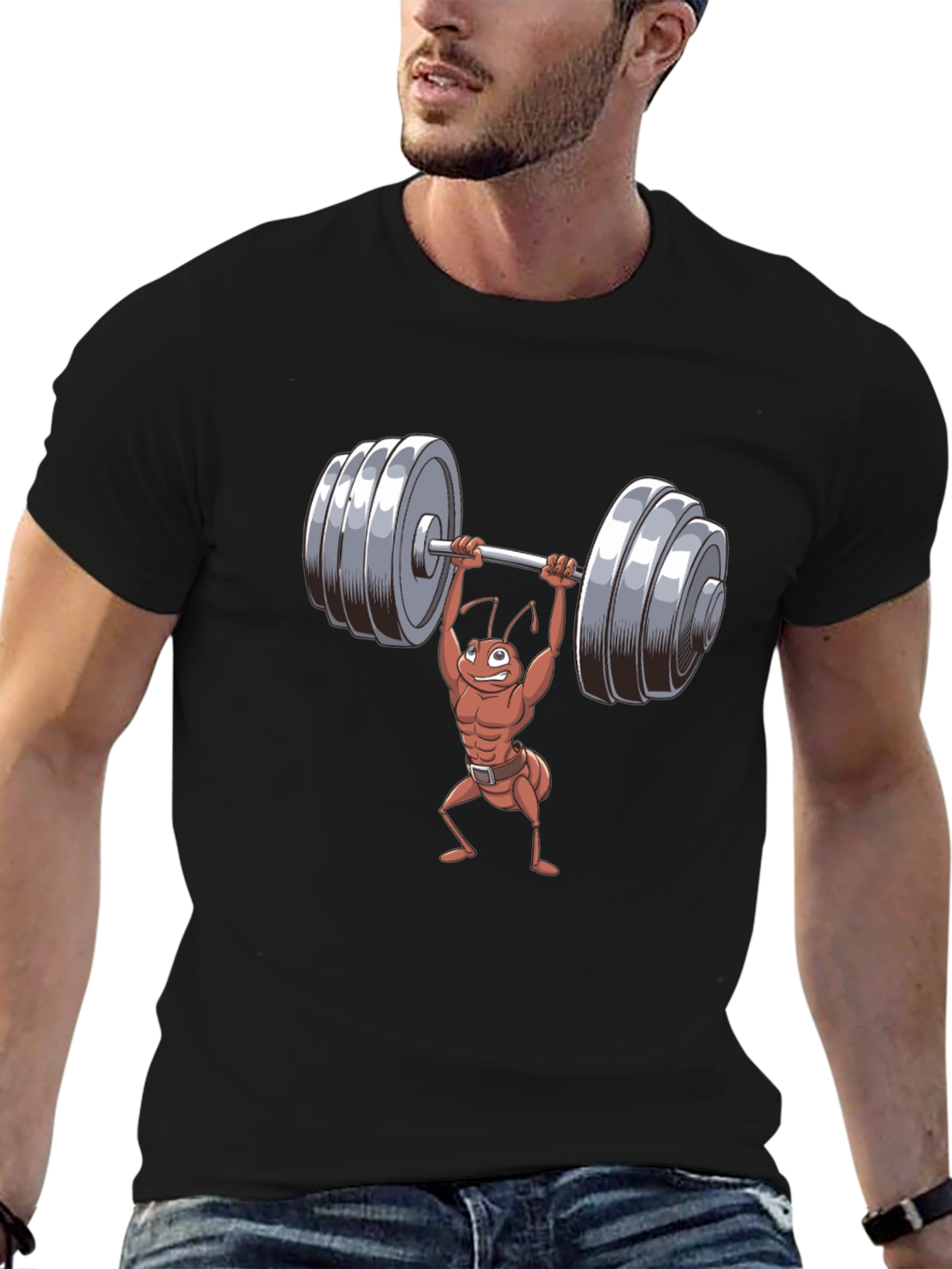 Weightlifting Ant T-Shirt - Funny Gym Tee