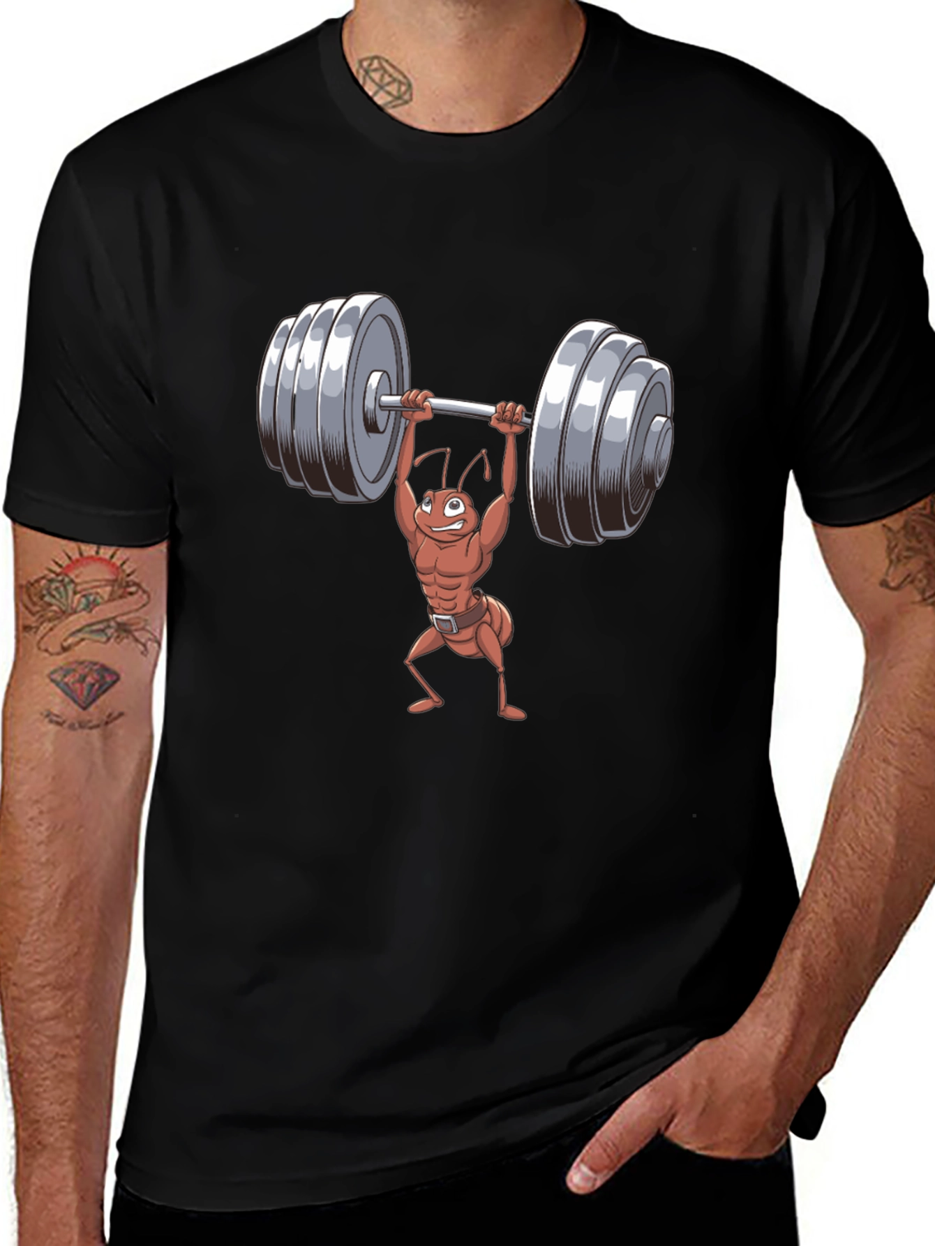 Weightlifting Ant T-Shirt - Funny Gym Tee