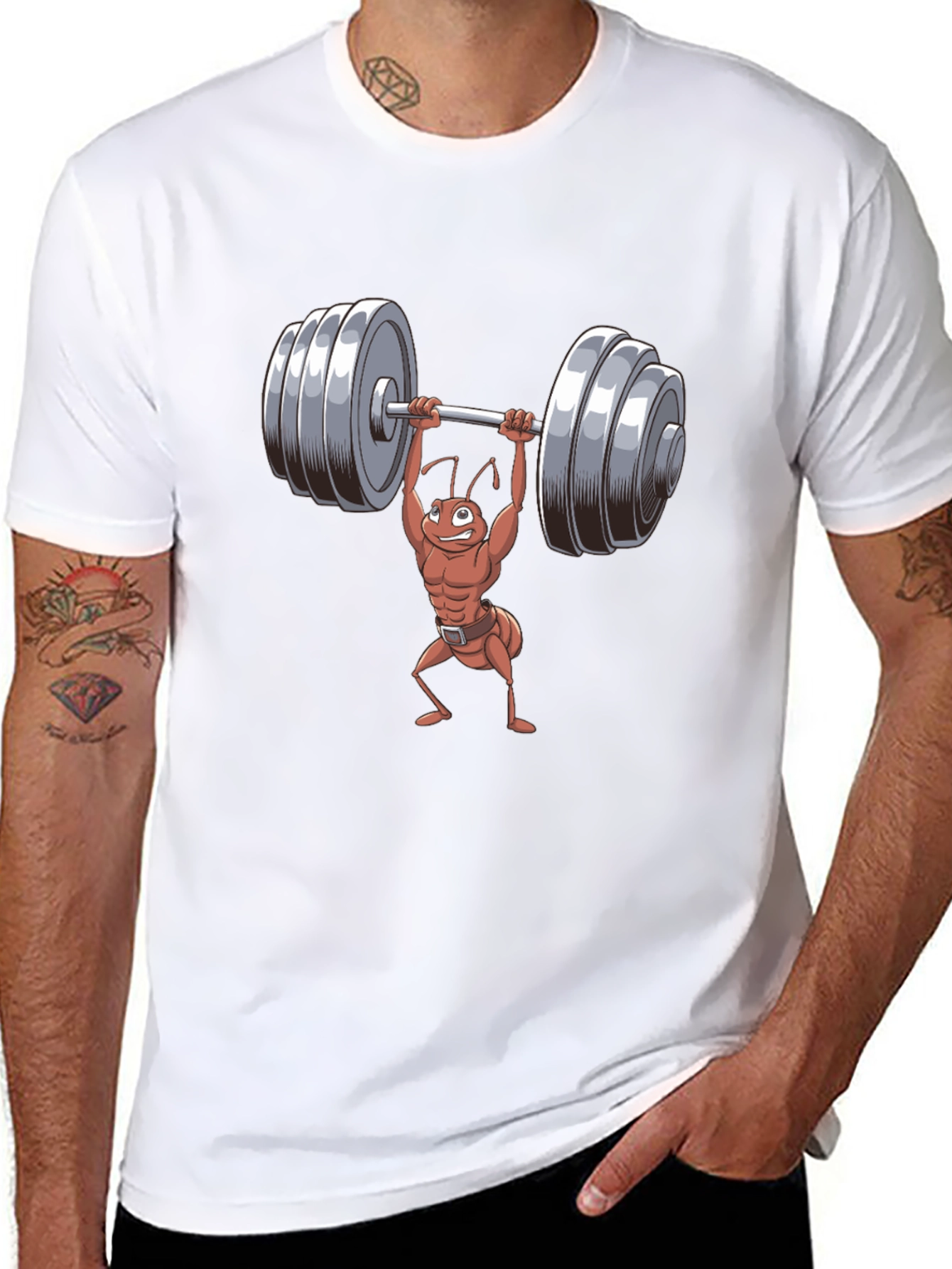 Weightlifting Ant T-Shirt - Funny Gym Tee