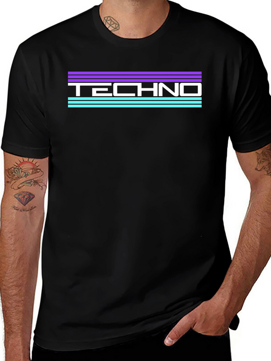 Retro Techno T-Shirt - Synthwave Style