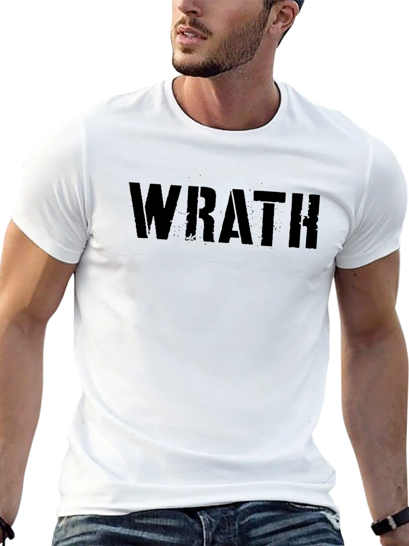 Wrath Graphic Tee - Black Cotton T-Shirt