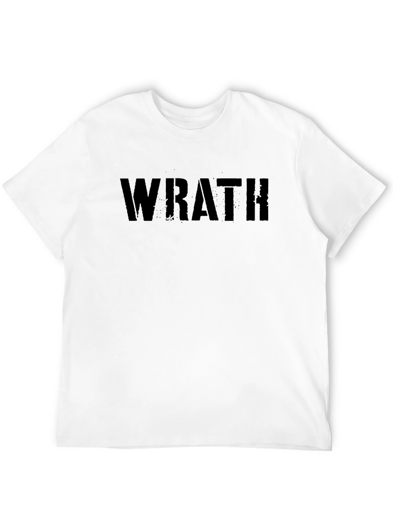 Wrath Graphic Tee - Black Cotton T-Shirt