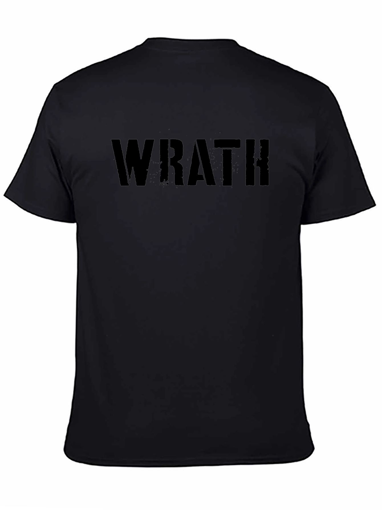 Wrath Graphic Tee - Black Cotton T-Shirt