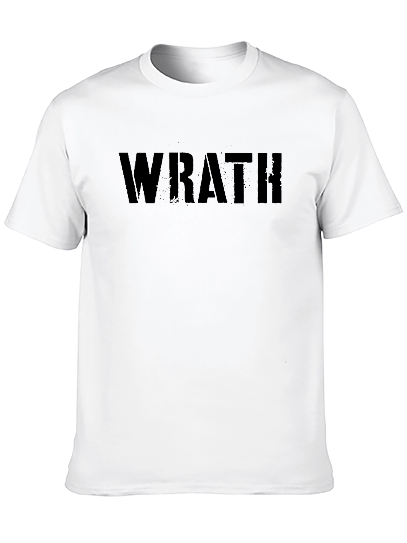 Wrath Graphic Tee - Black Cotton T-Shirt