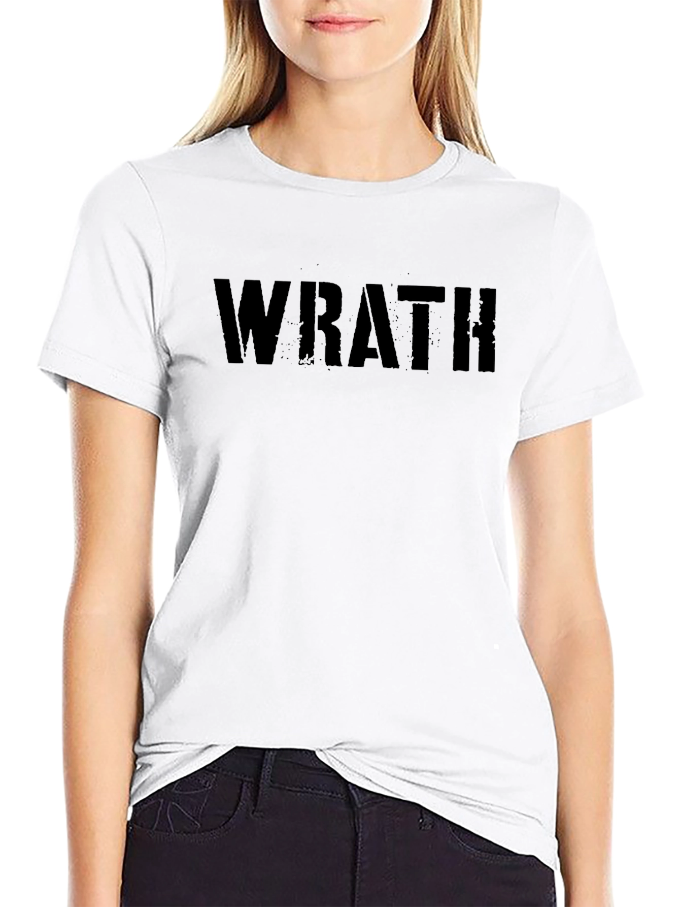 Wrath Graphic Tee - Black Cotton T-Shirt