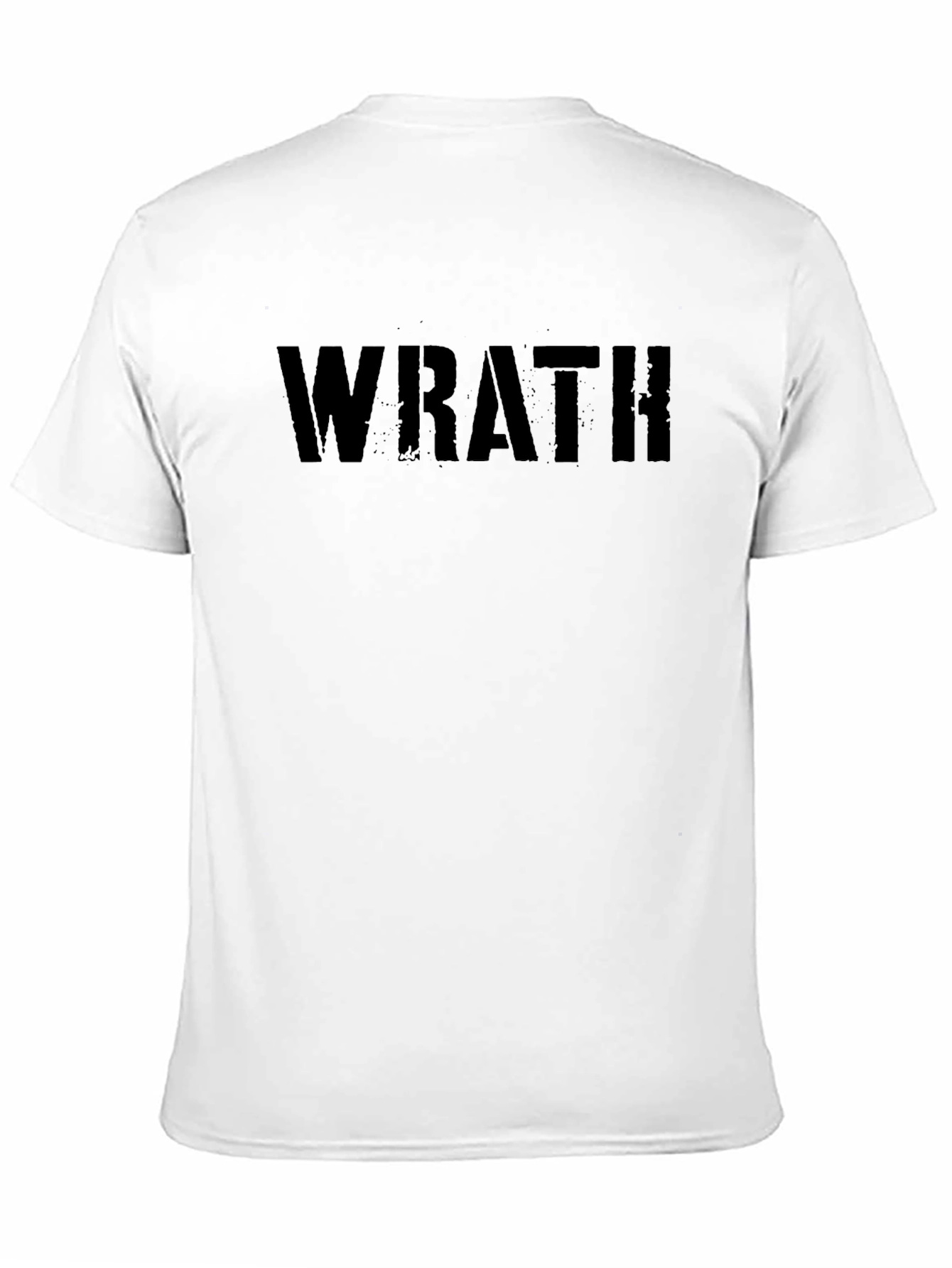 Wrath Graphic Tee - Black Cotton T-Shirt