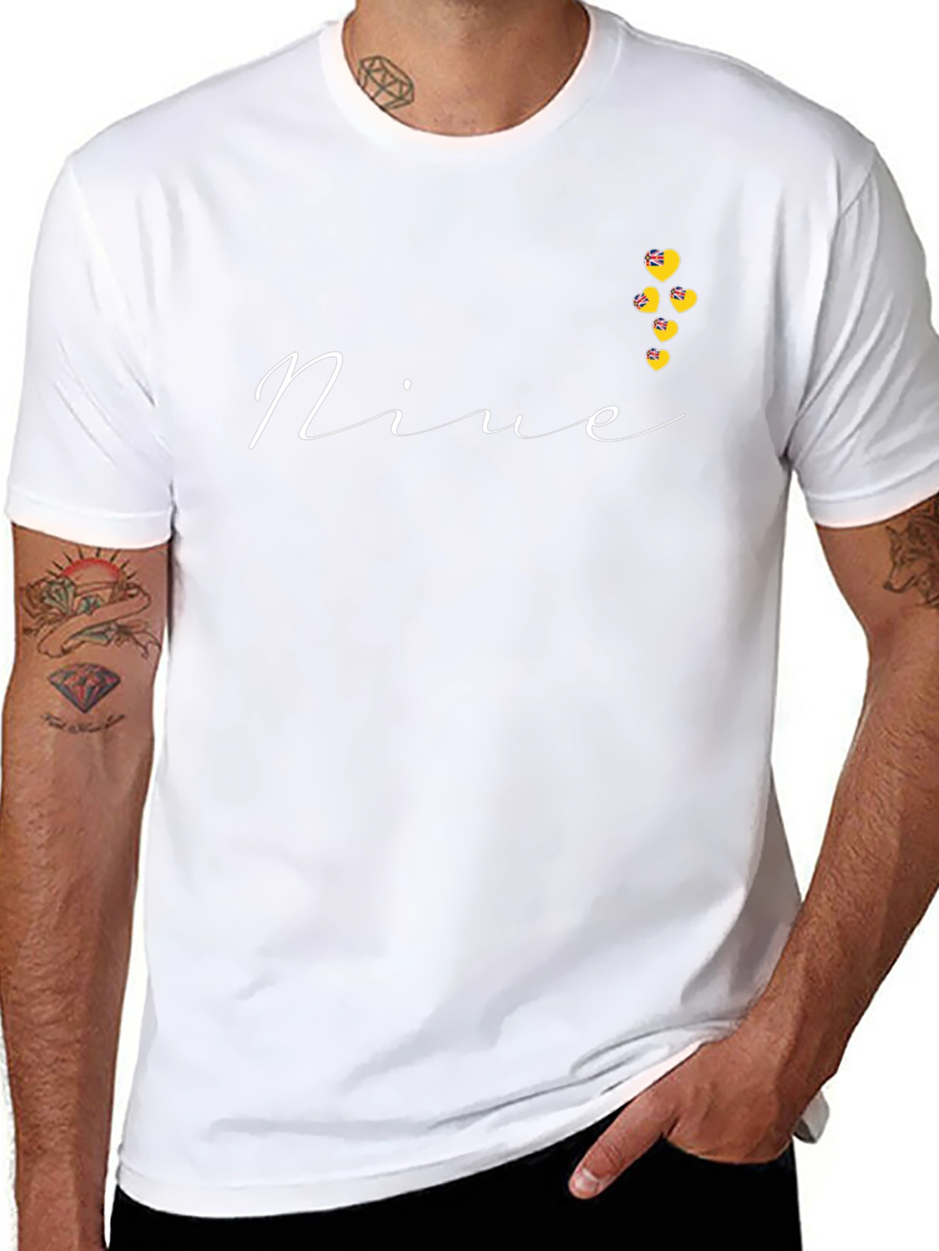 Novelty Nine Heart Graphic Tee