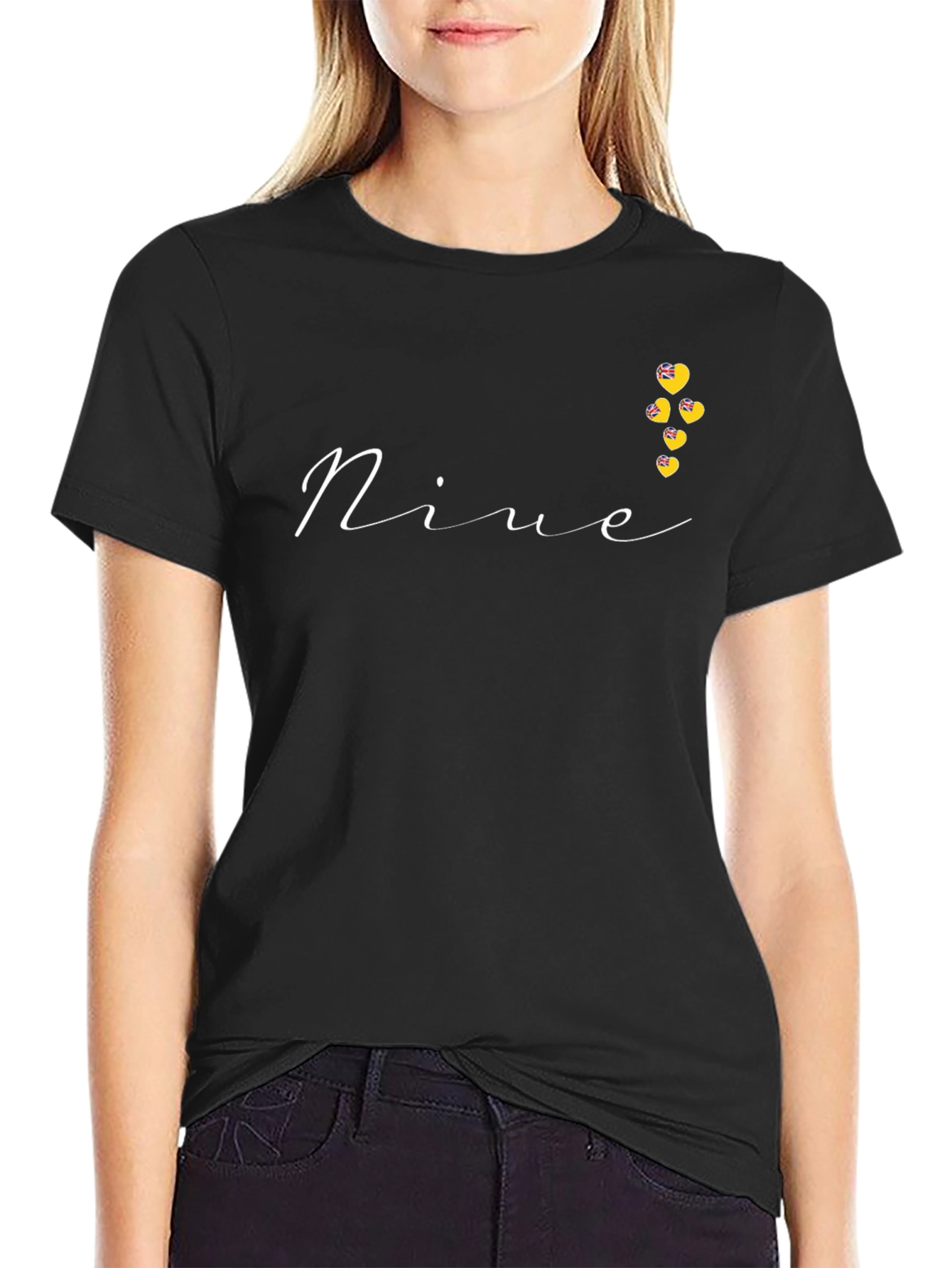 Novelty Nine Heart Graphic Tee