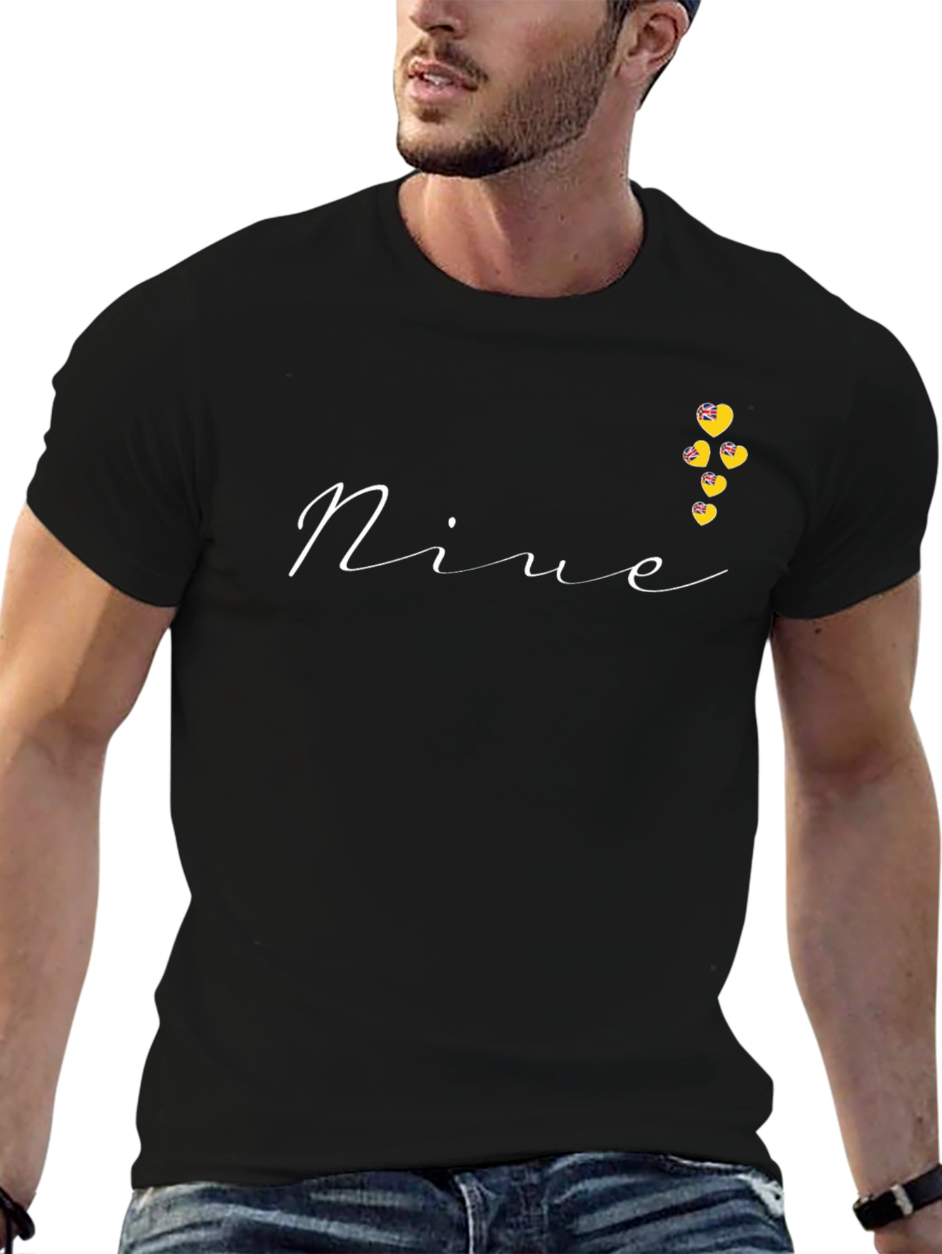Novelty Nine Heart Graphic Tee