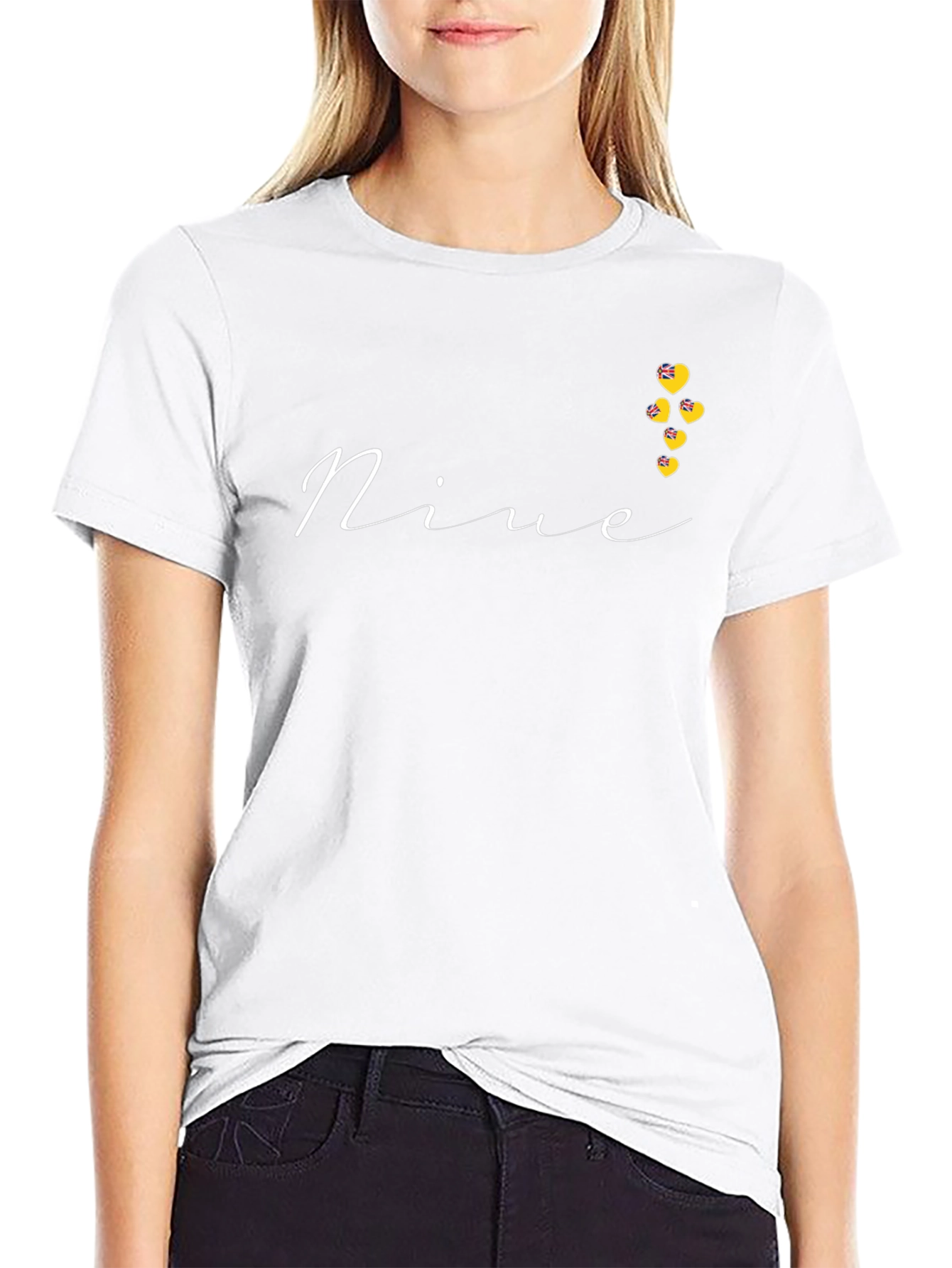 Novelty Nine Heart Graphic Tee
