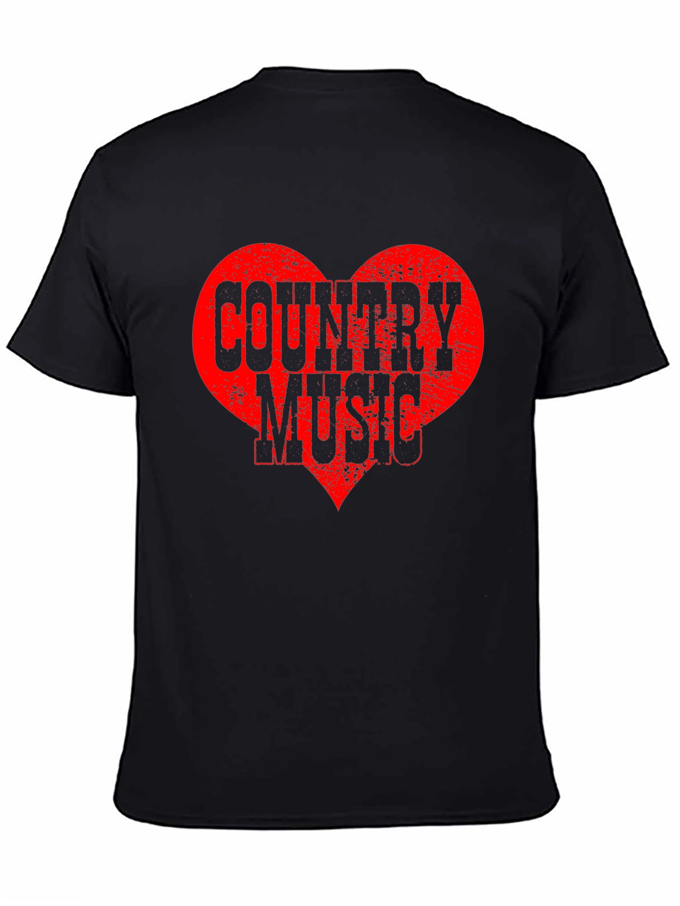 Country Music Heart Graphic T-Shirt