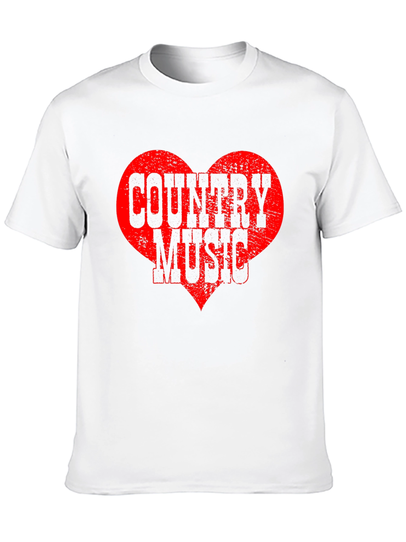 Country Music Heart Graphic T-Shirt