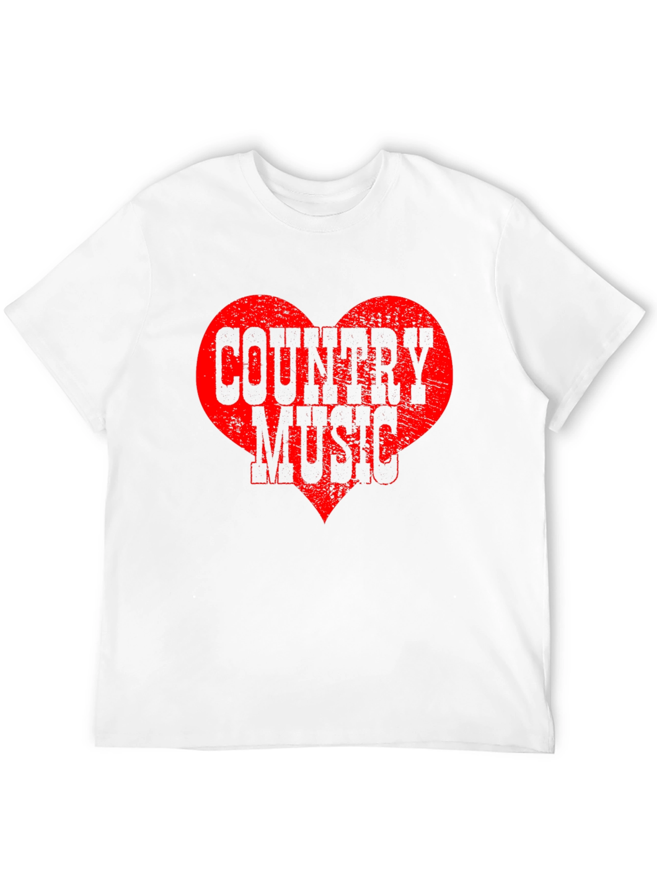 Country Music Heart Graphic T-Shirt