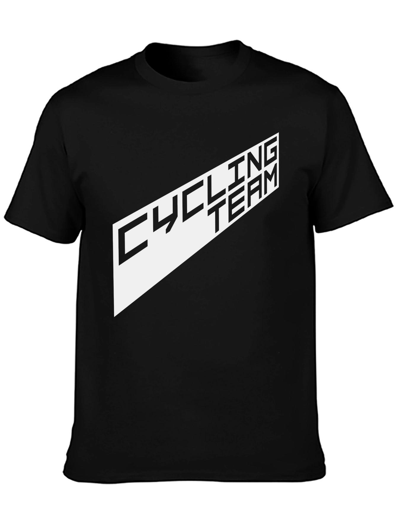 Cycling Team Graphic Tee - Black
