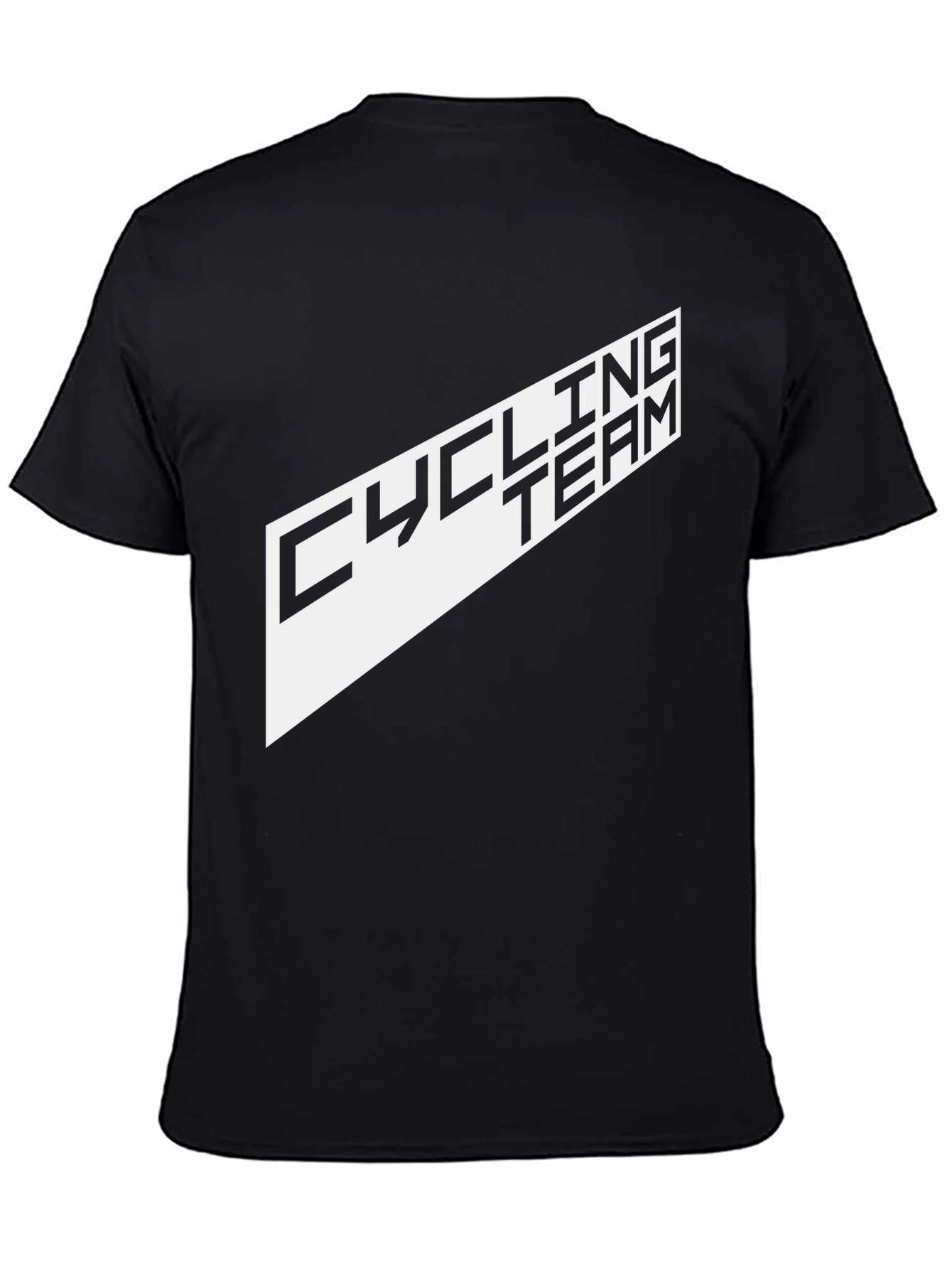 Cycling Team Graphic Tee - Black