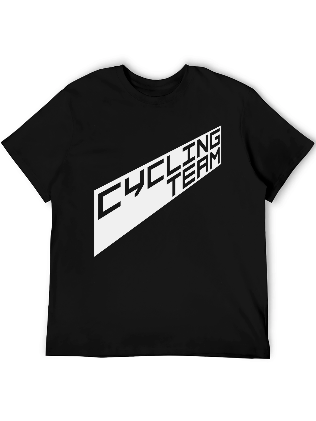 Cycling Team Graphic Tee - Black