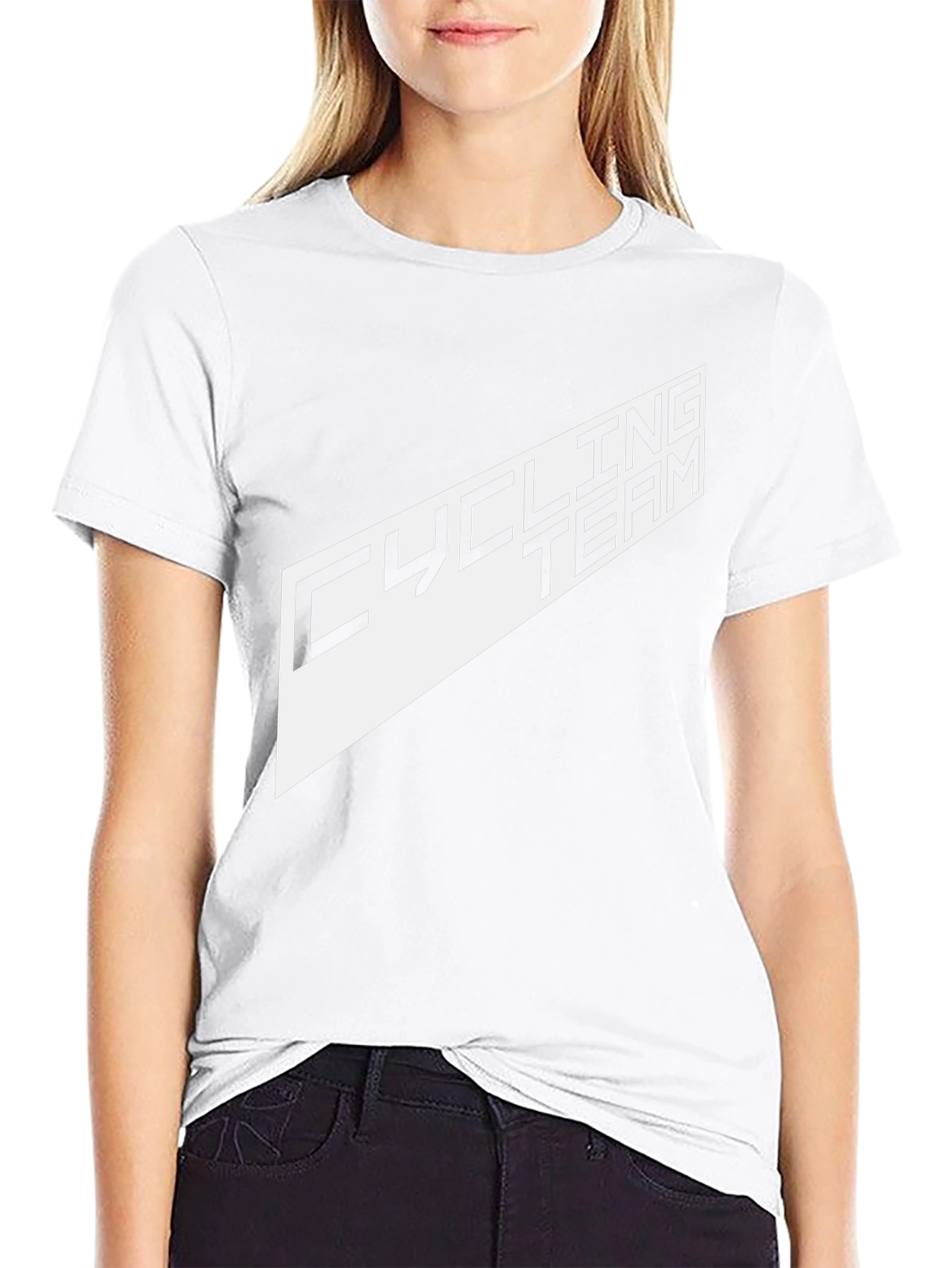 Cycling Team Graphic Tee - Black