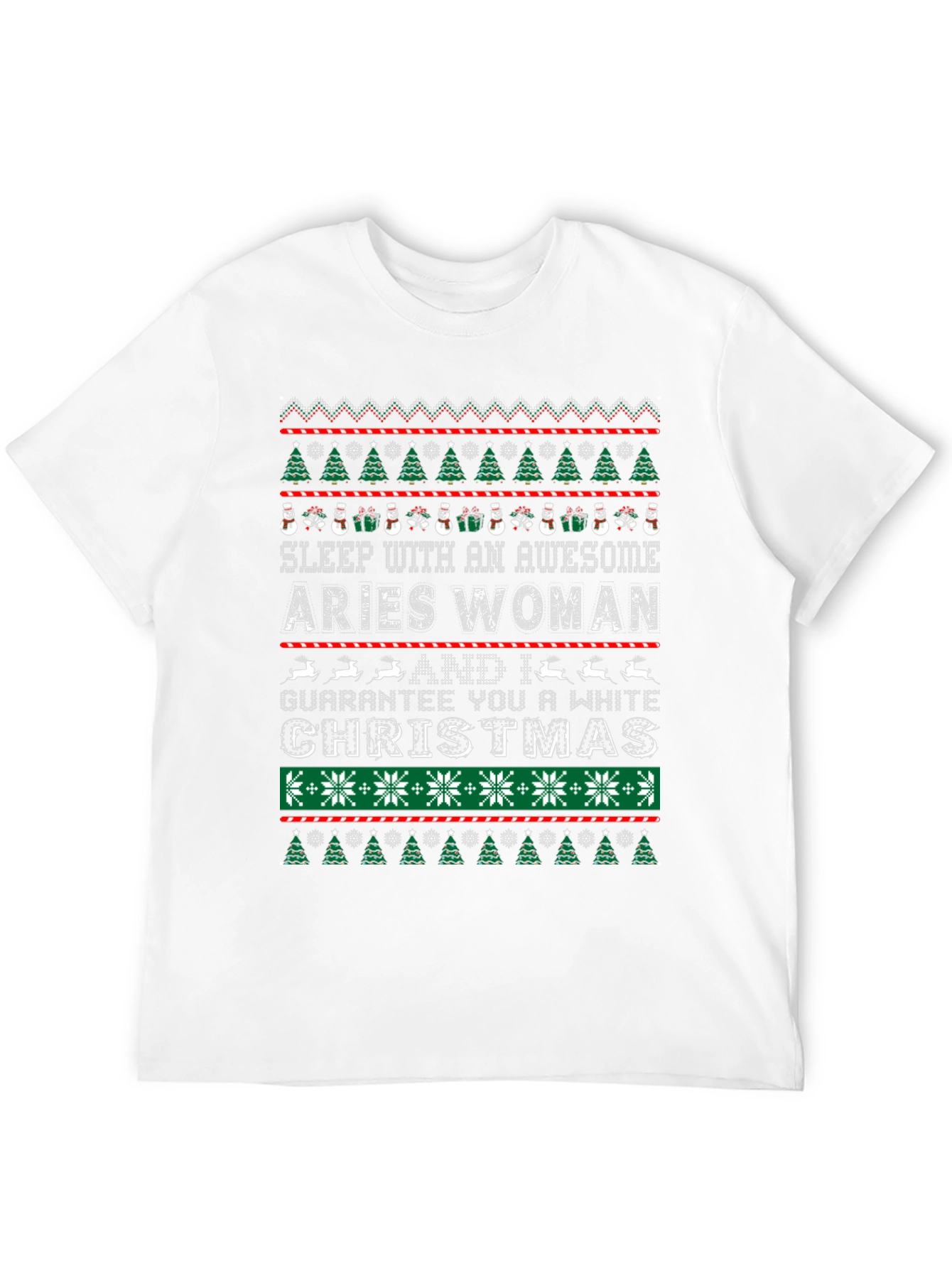 Aries Woman Christmas T-Shirt