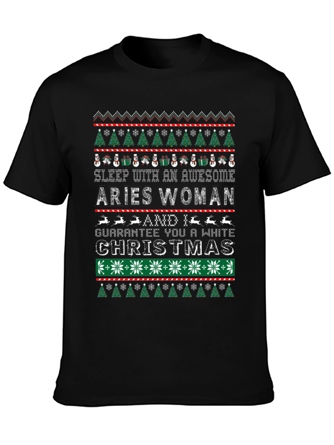 Aries Woman Christmas T-Shirt