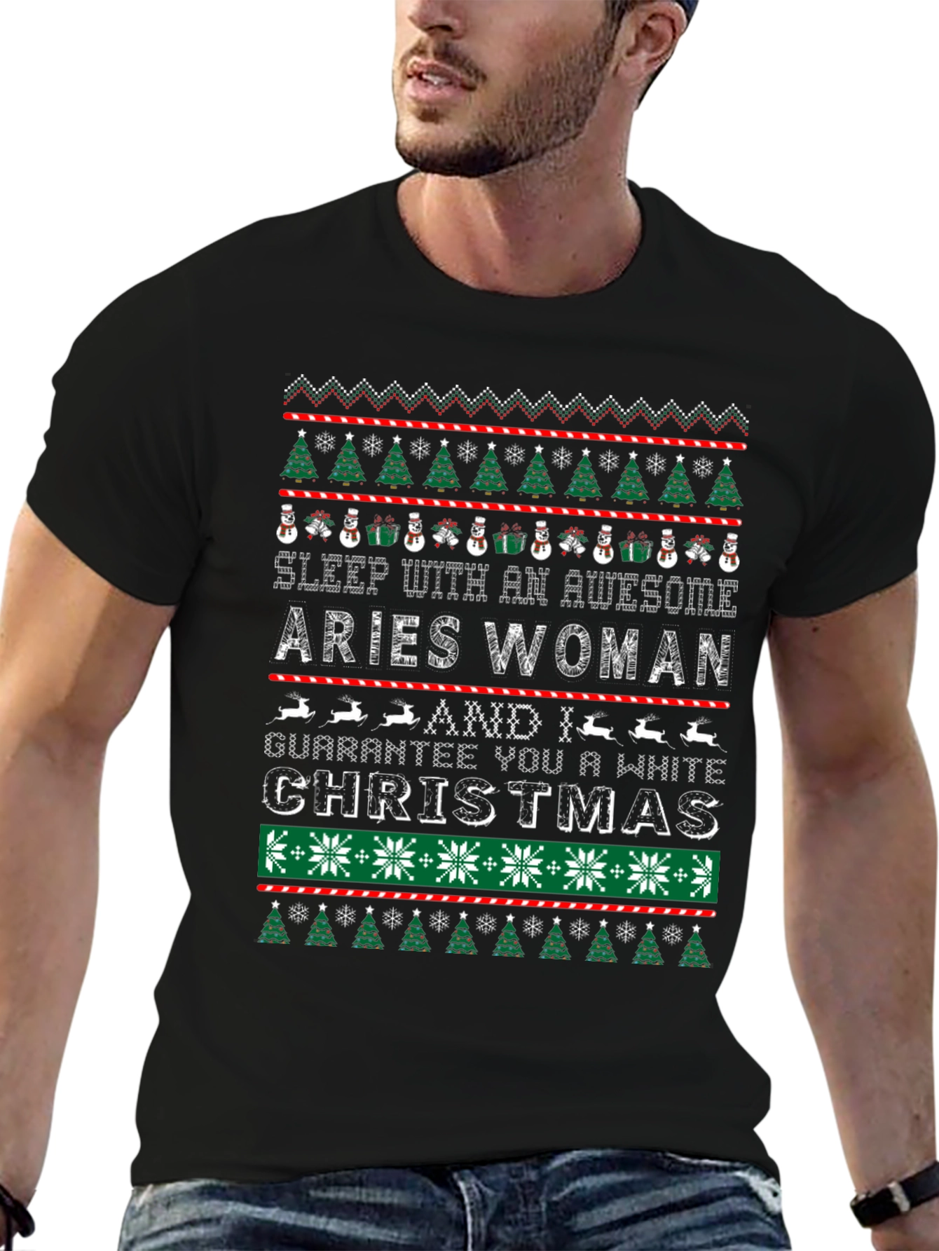 Aries Woman Christmas T-Shirt