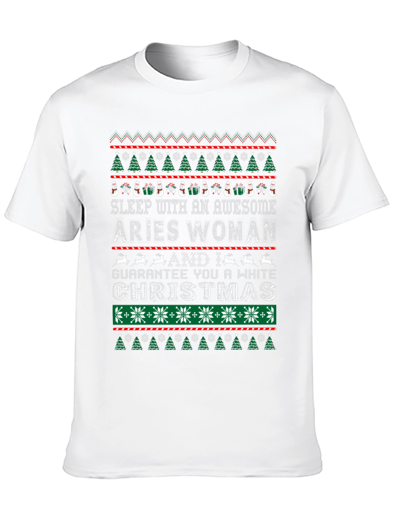Aries Woman Christmas T-Shirt