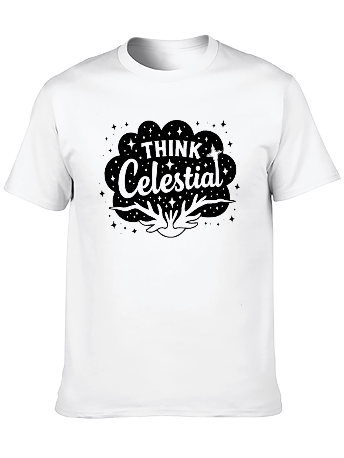 Think Celestial Black Graphic T-Shirt