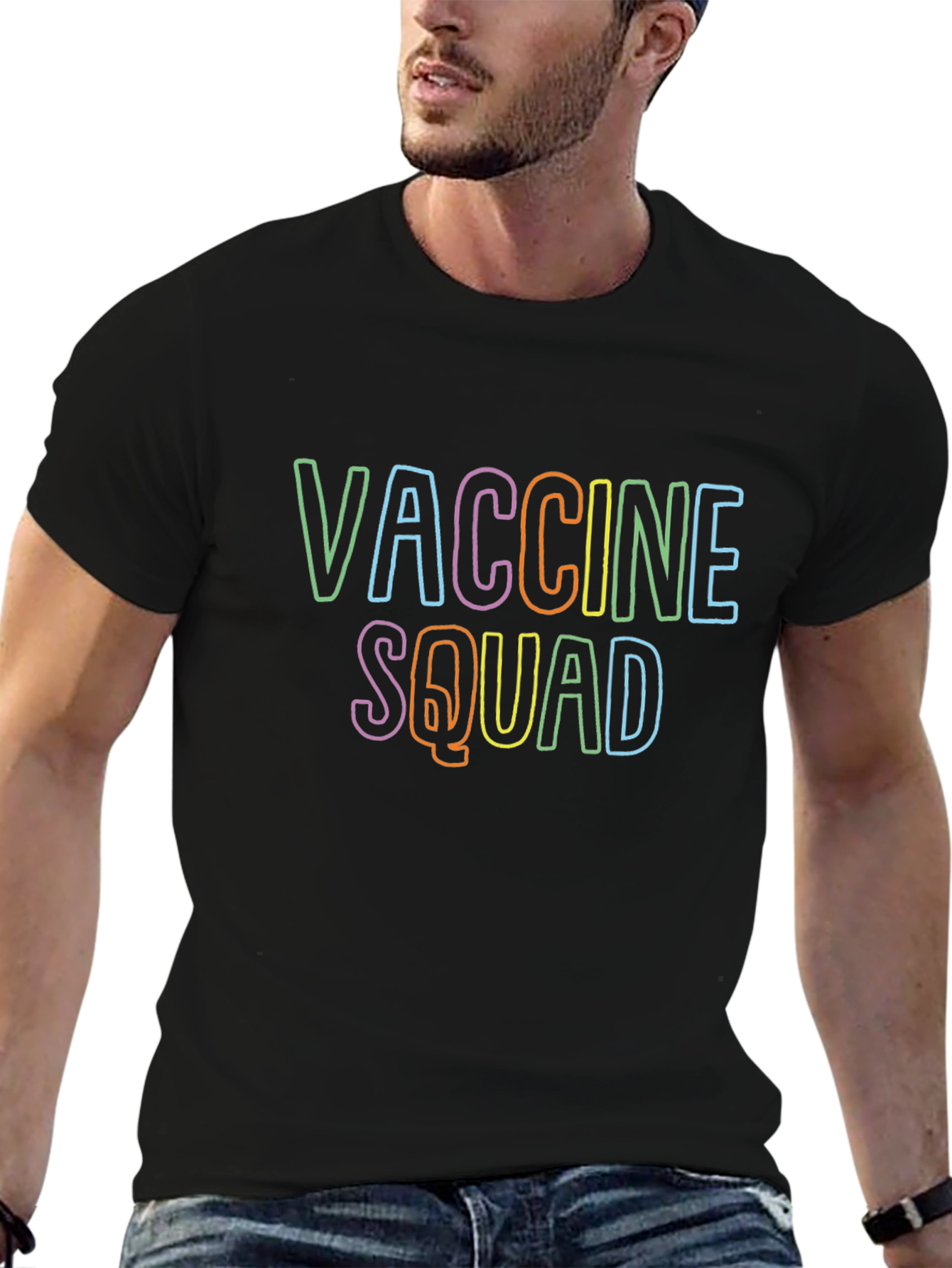 Vaccine Squad Graphic Tee - Trendy Comfort