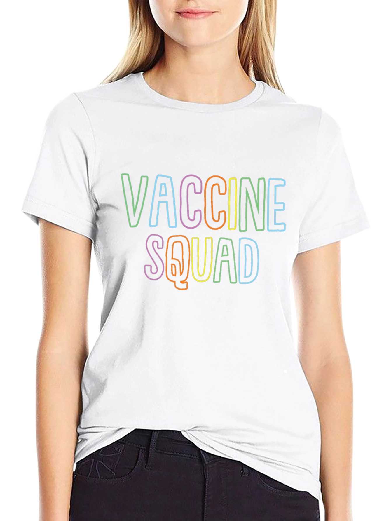 Vaccine Squad Graphic Tee - Trendy Comfort