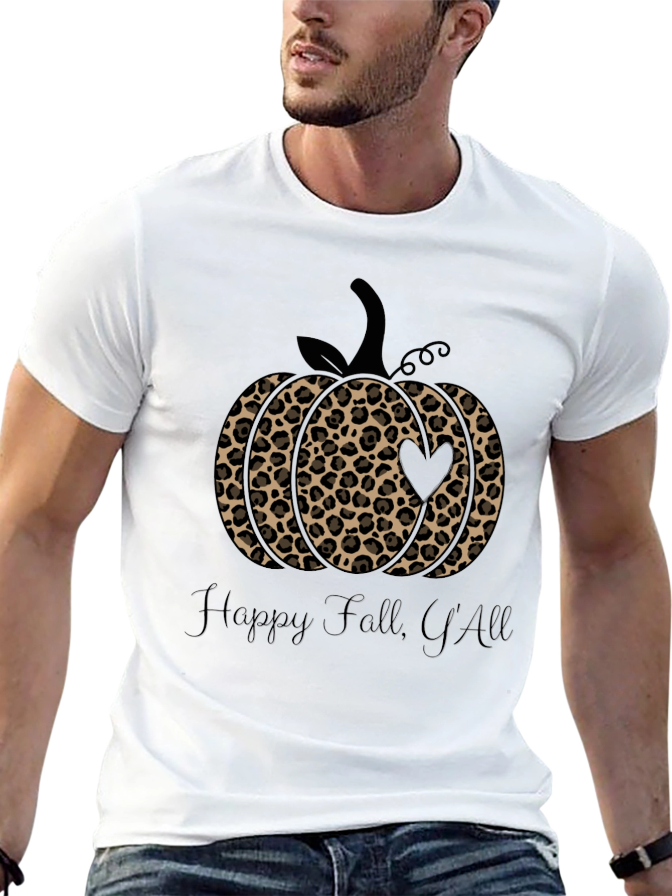 Leopard Pumpkin Fall T-Shirt