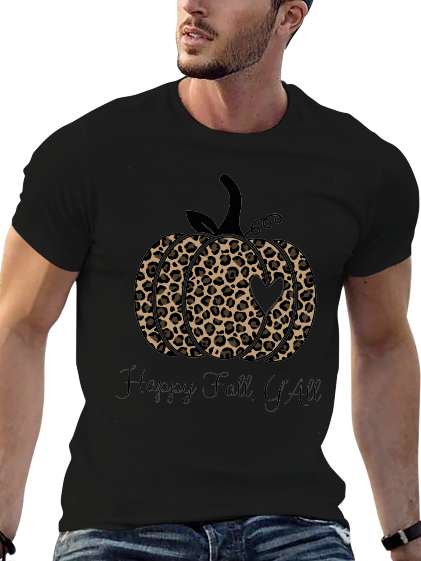 Leopard Pumpkin Fall T-Shirt