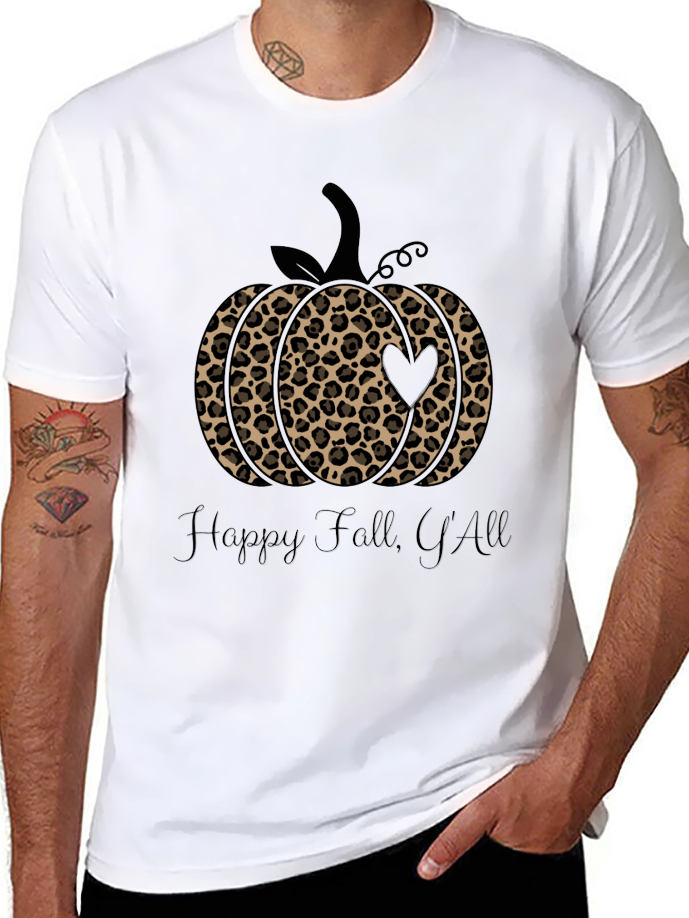 Leopard Pumpkin Fall T-Shirt