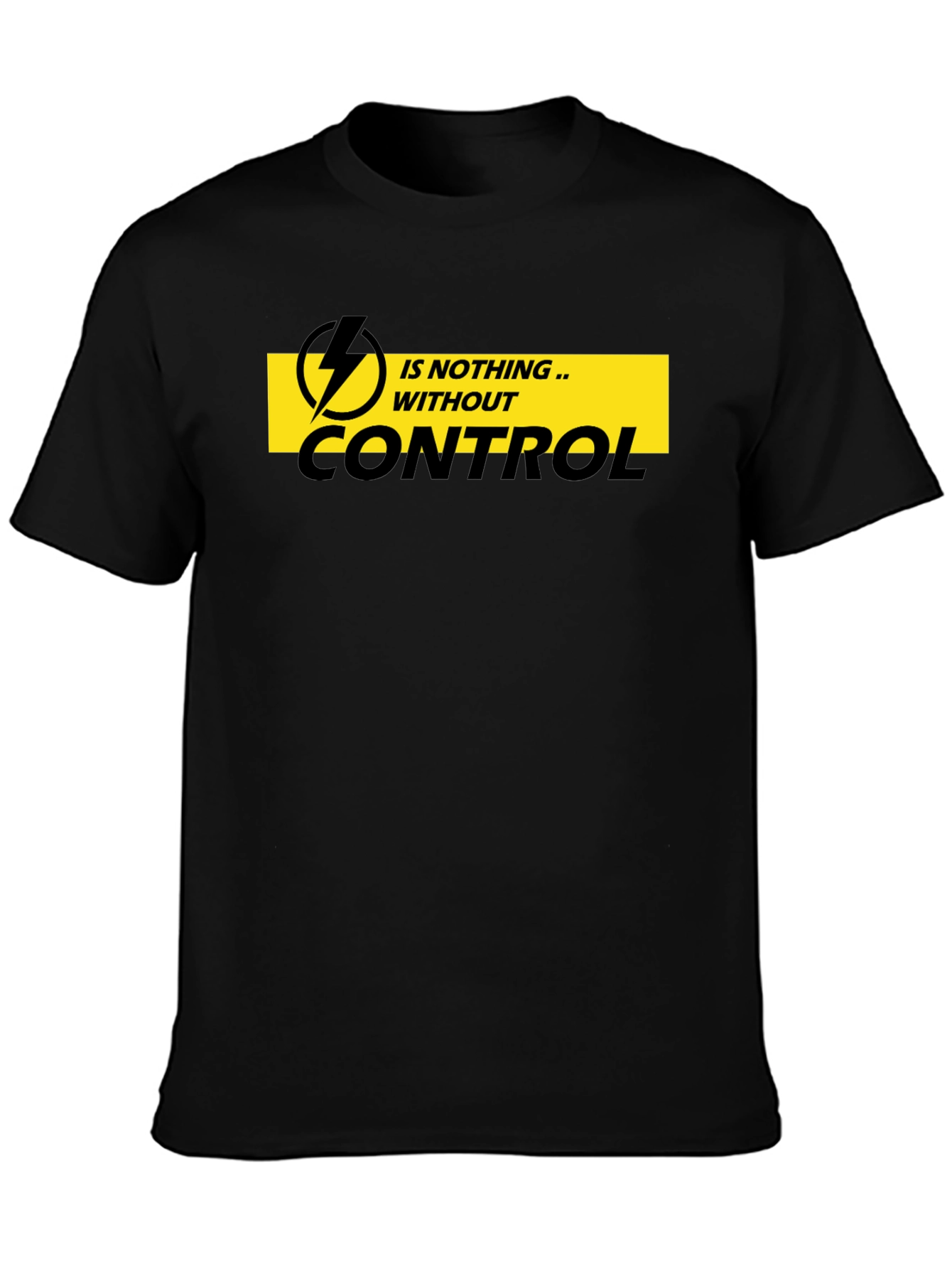 Control T-Shirt - Mens Black Graphic Tee