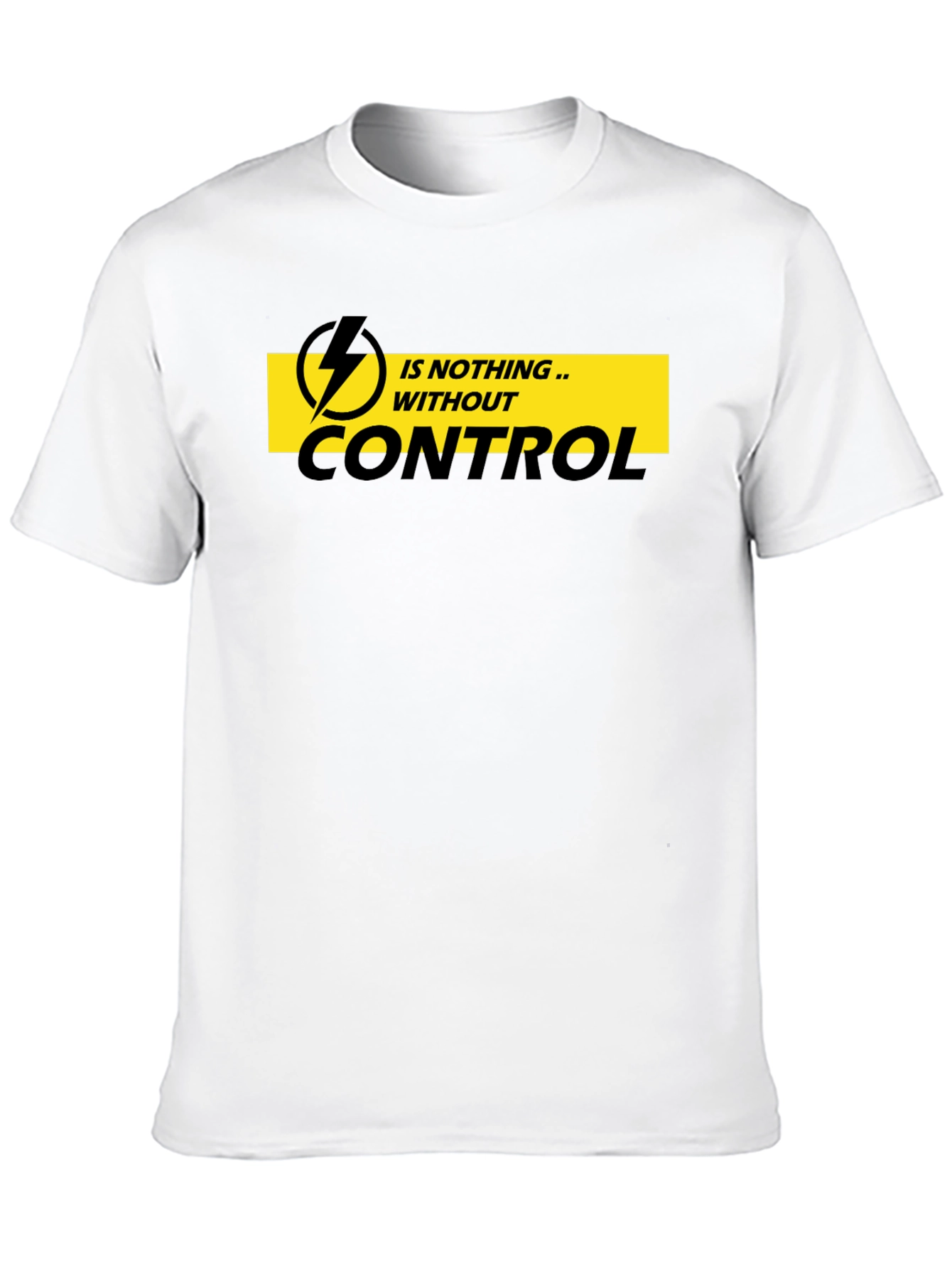 Control T-Shirt - Mens Black Graphic Tee
