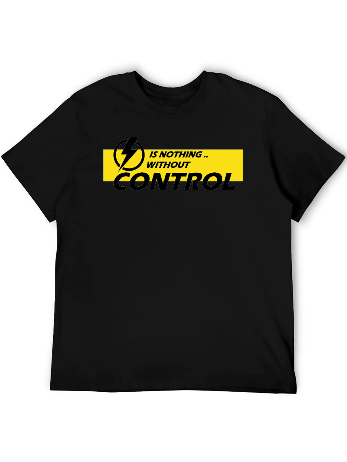 Control T-Shirt - Mens Black Graphic Tee