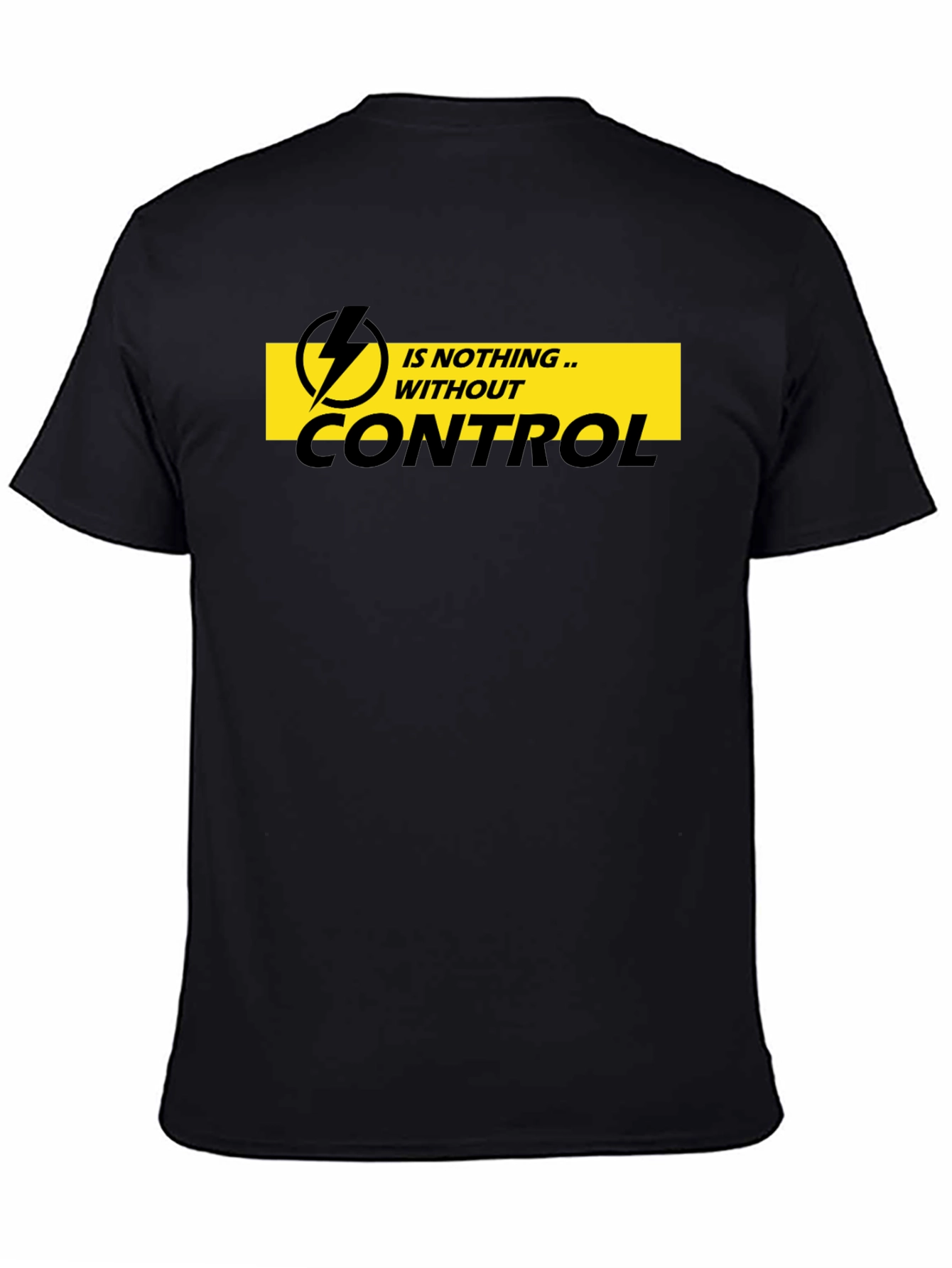 Control T-Shirt - Mens Black Graphic Tee