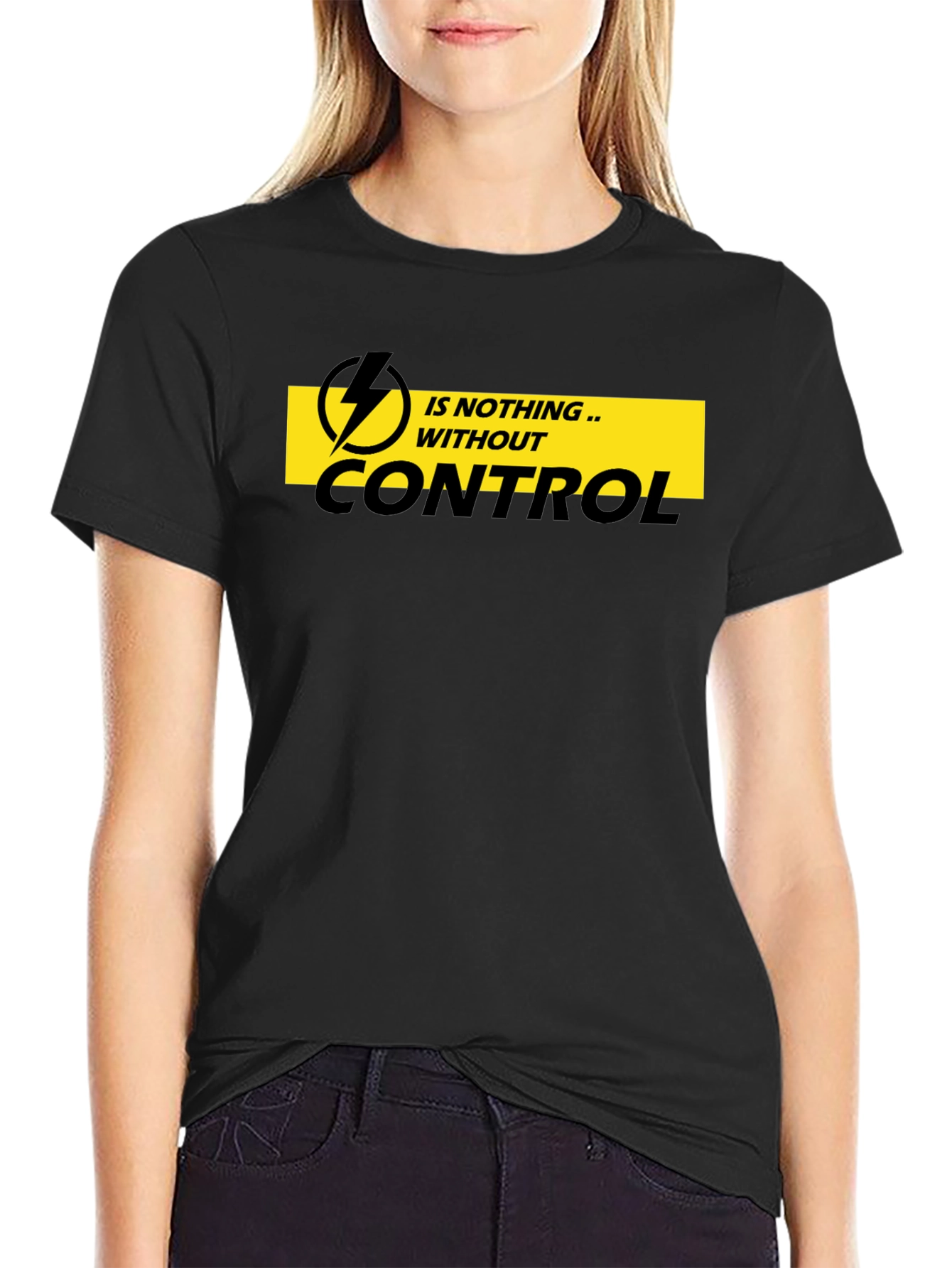 Control T-Shirt - Mens Black Graphic Tee