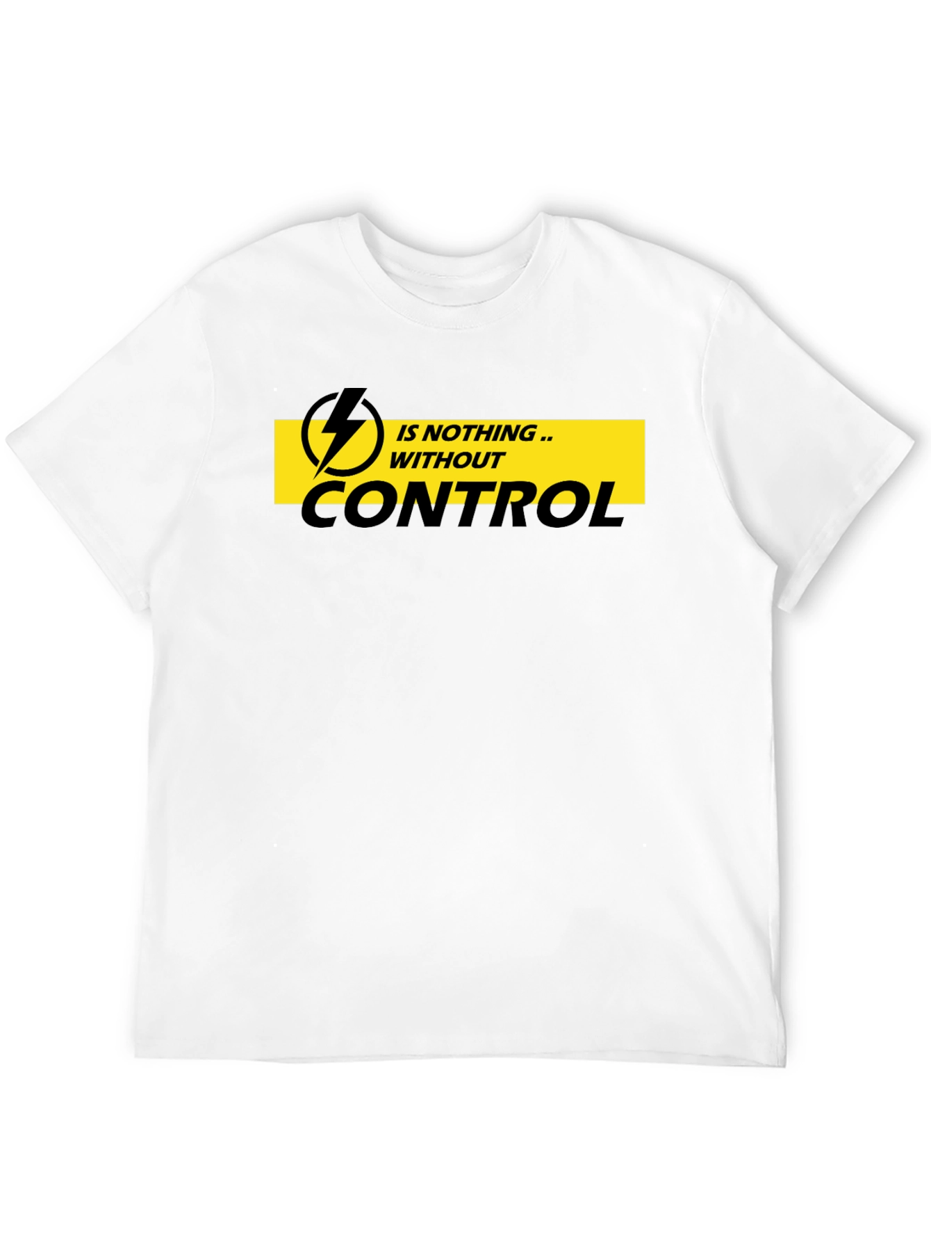 Control T-Shirt - Mens Black Graphic Tee