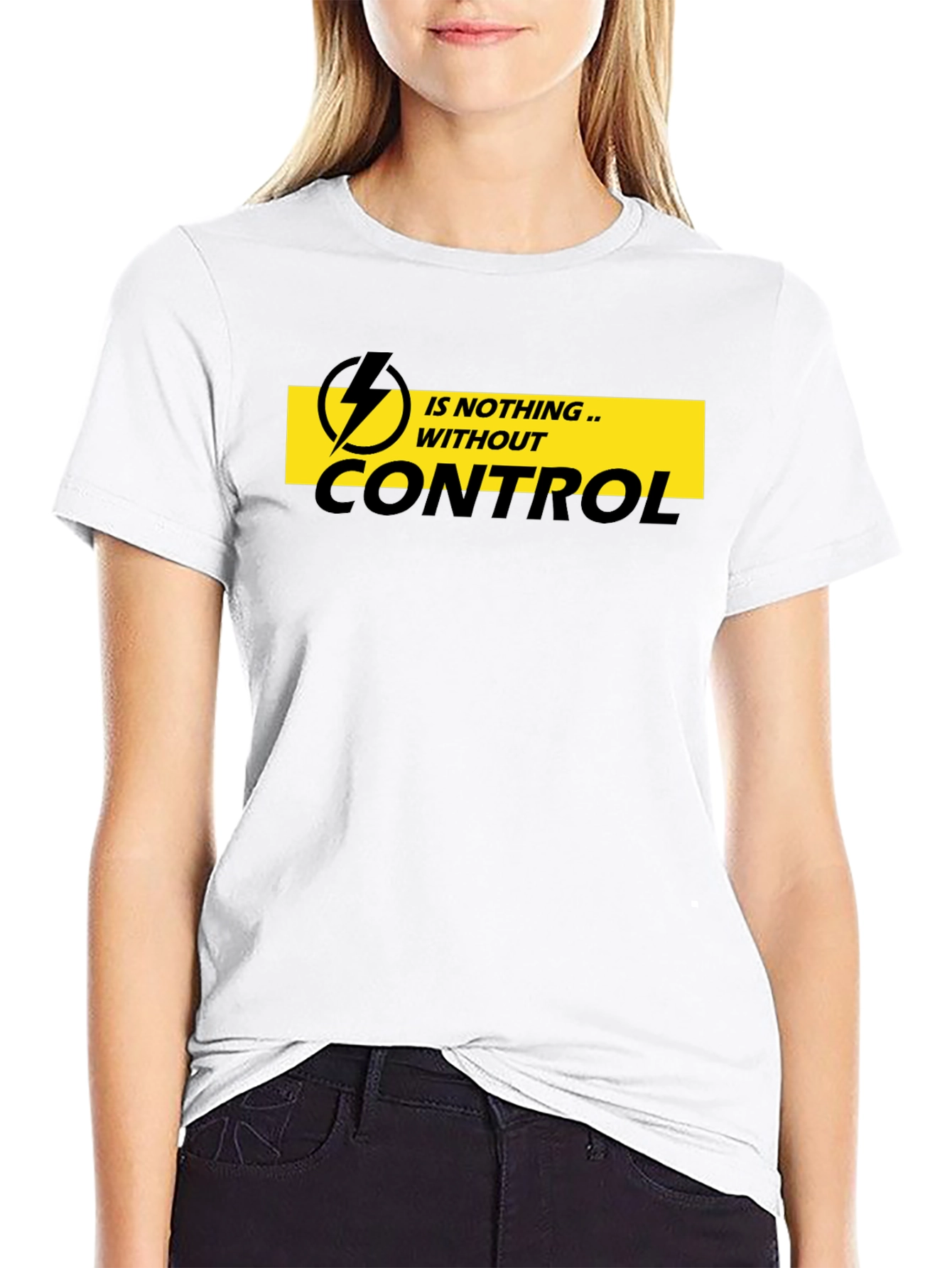Control T-Shirt - Mens Black Graphic Tee