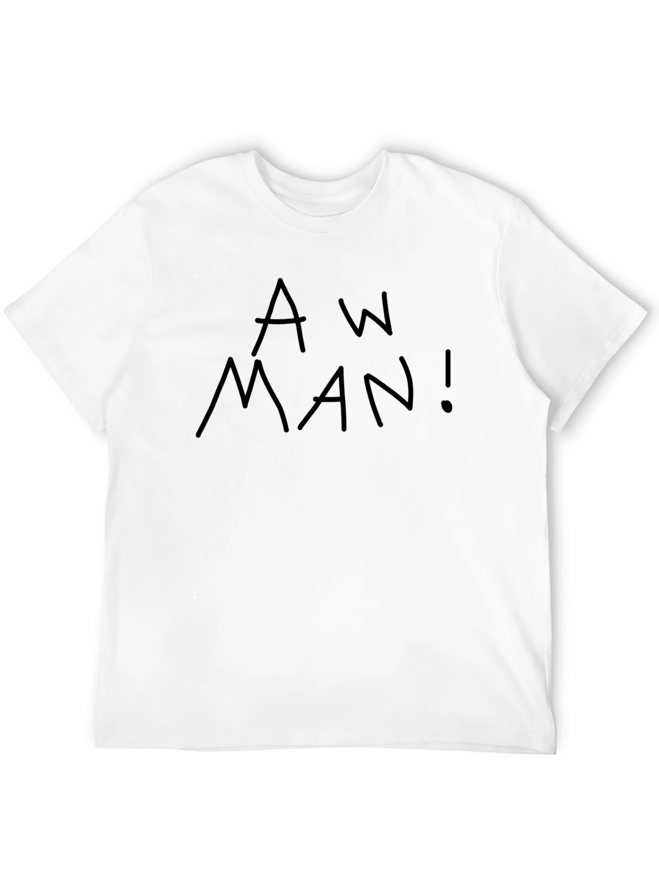 Aw Man! Black T-Shirt - Bold Graphic Tee