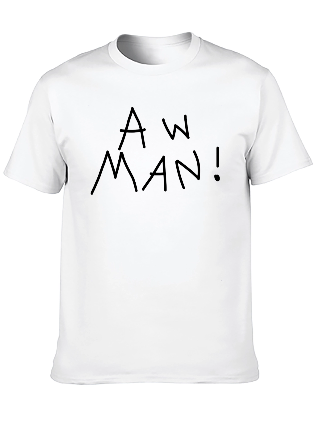 Aw Man! Black T-Shirt - Bold Graphic Tee
