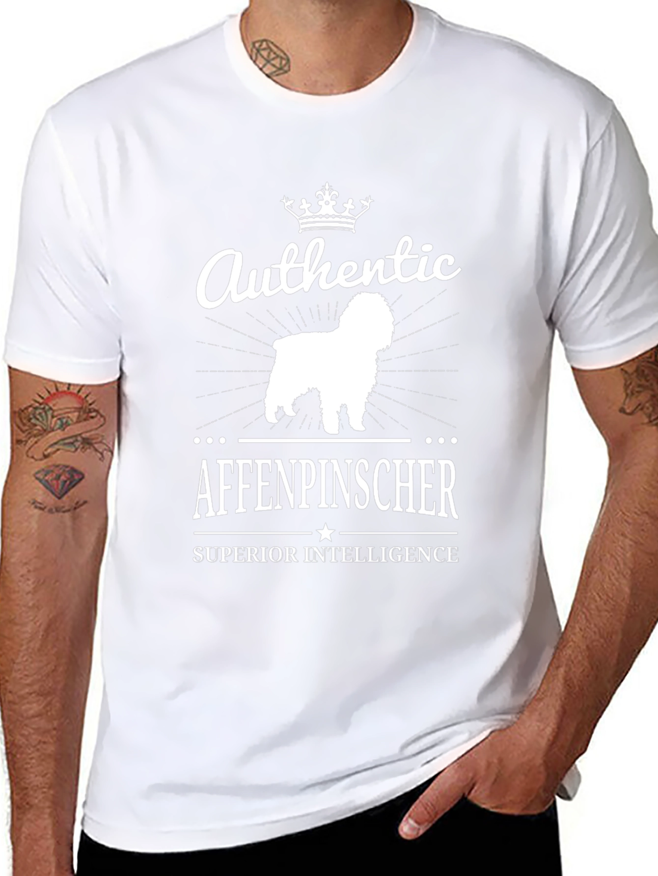 Authentic Affenpinscher T-Shirt - Superior Intelligence