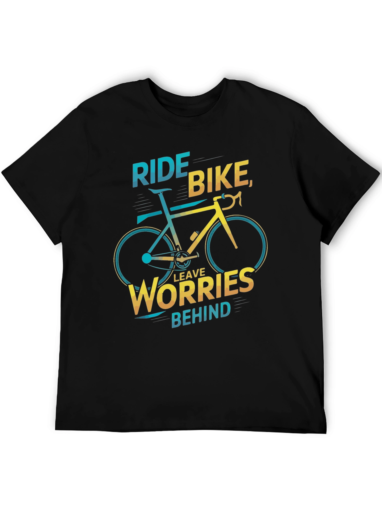 Ride Bike Graphic Tee - Leave Worries Behind