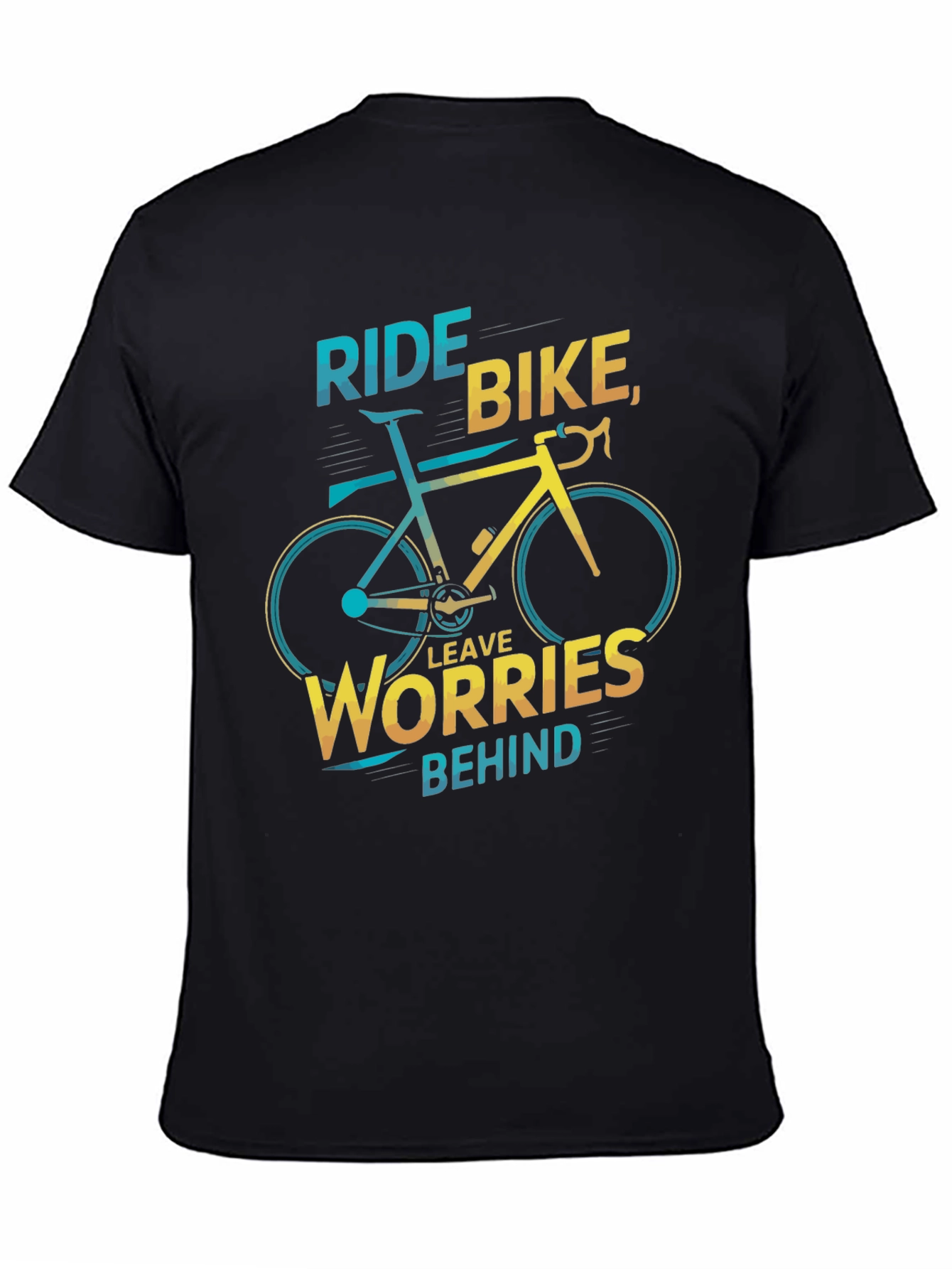 Ride Bike Graphic Tee - Leave Worries Behind