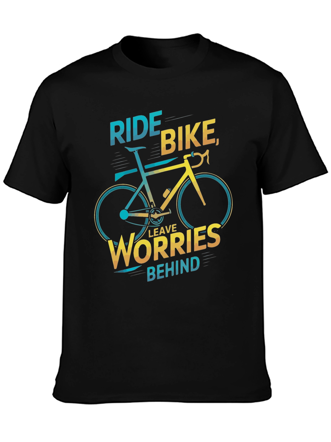 Ride Bike Graphic Tee - Leave Worries Behind