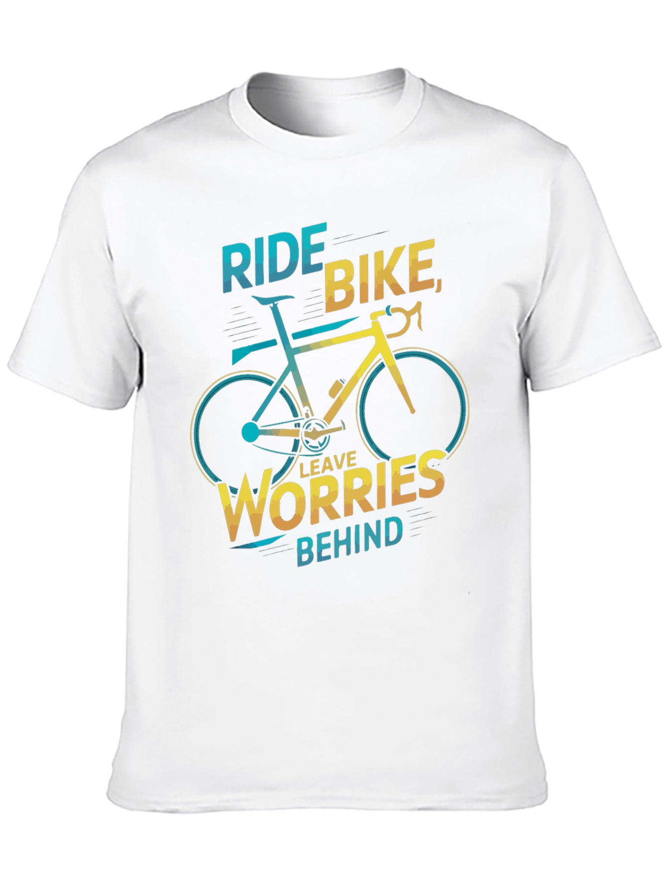 Ride Bike Graphic Tee - Leave Worries Behind