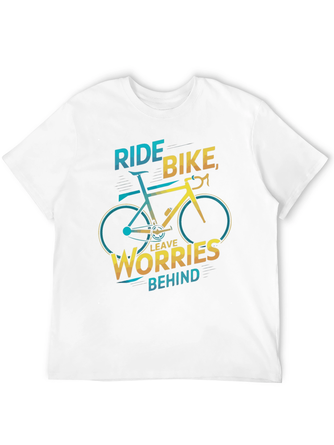 Ride Bike Graphic Tee - Leave Worries Behind