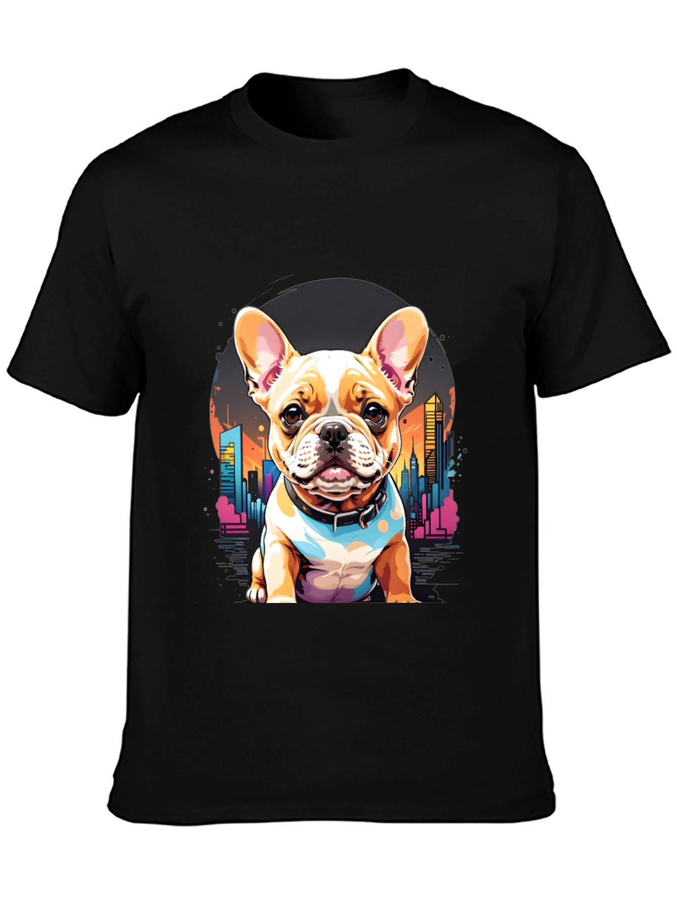 French Bulldog Cityscape T-Shirt