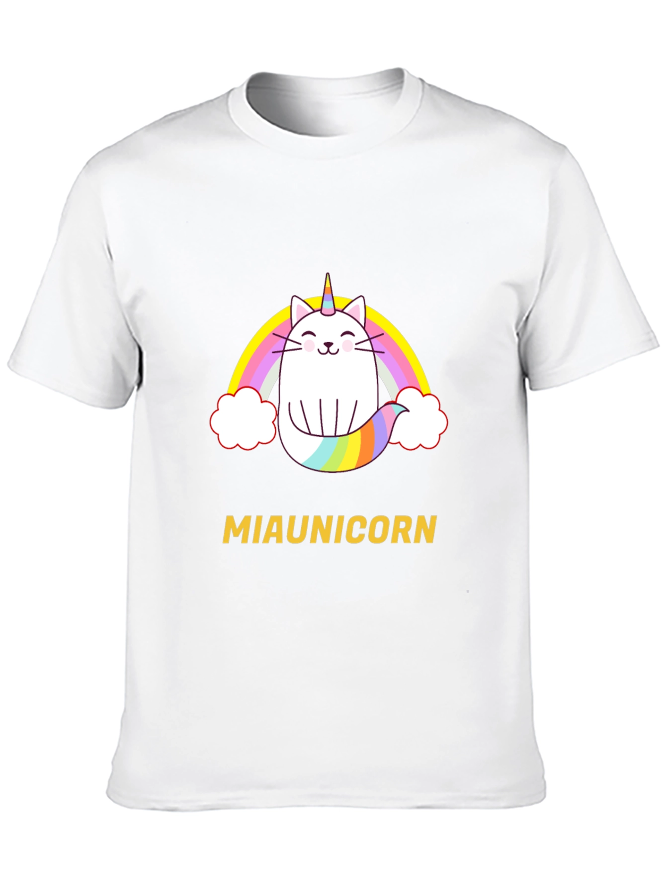Miaunicorn Cat Rainbow T-Shirt